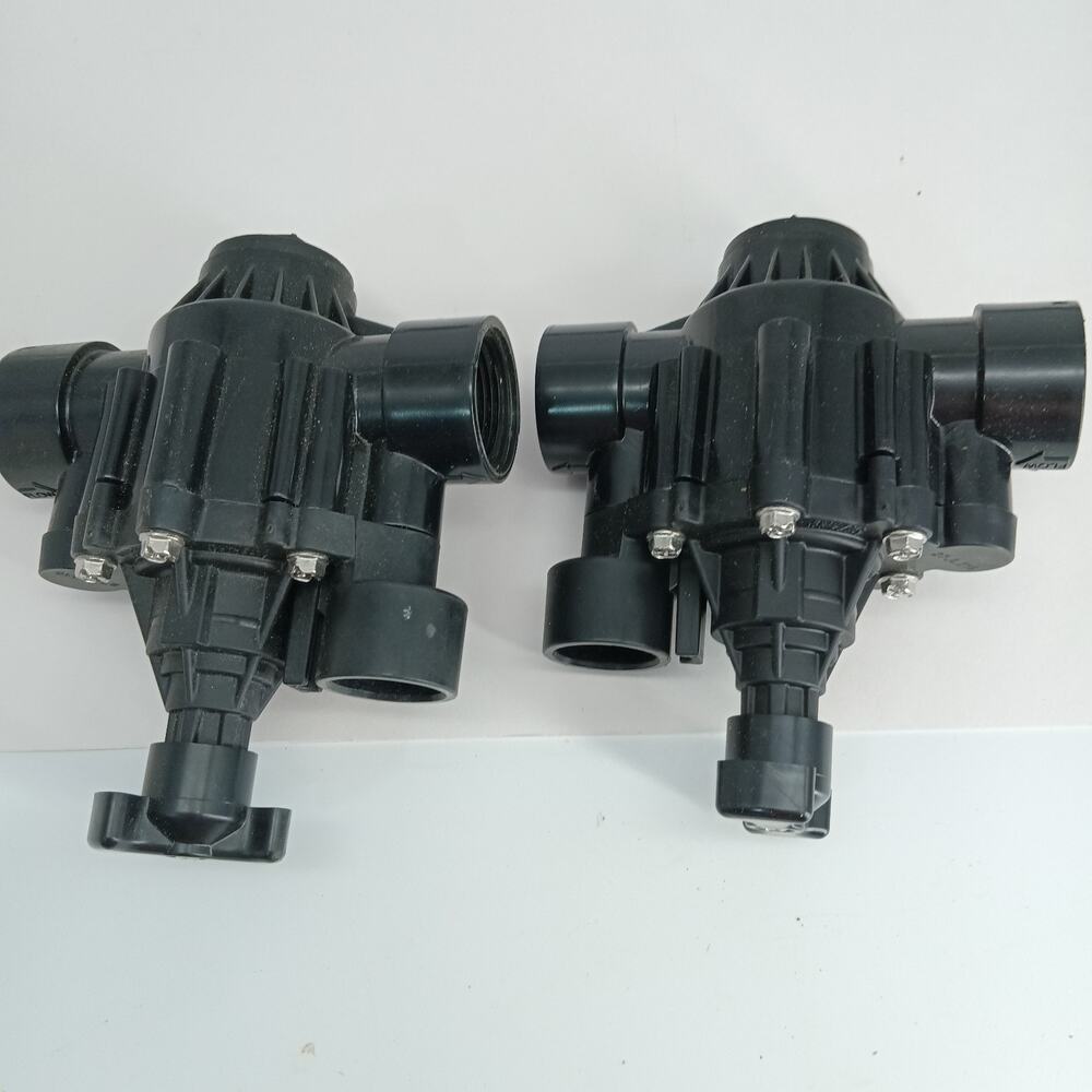 2X Rain Bird 100PGA 1" Inlet Inline Plastic Commercial Irrigation Valve New